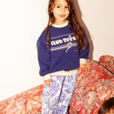 Sweatshirt - Tennis Blue Purple van Club Trésor | Kids Conceptstore Le Fanfare