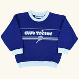 Sweatshirt - Tennis Blue Purple van Club Trésor | Kids Conceptstore Le Fanfare