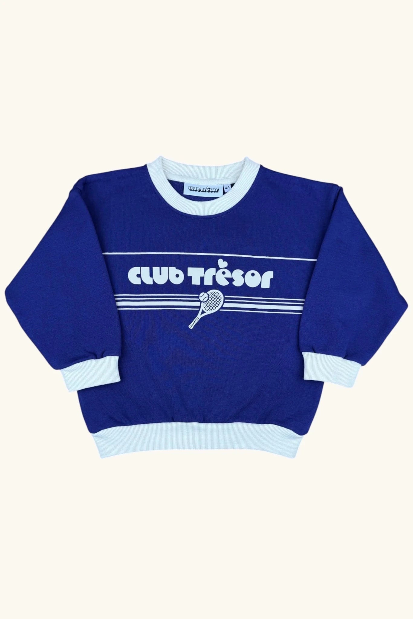 Sweatshirt - Tennis Blue Purple van Club Trésor | Kids Conceptstore Le Fanfare