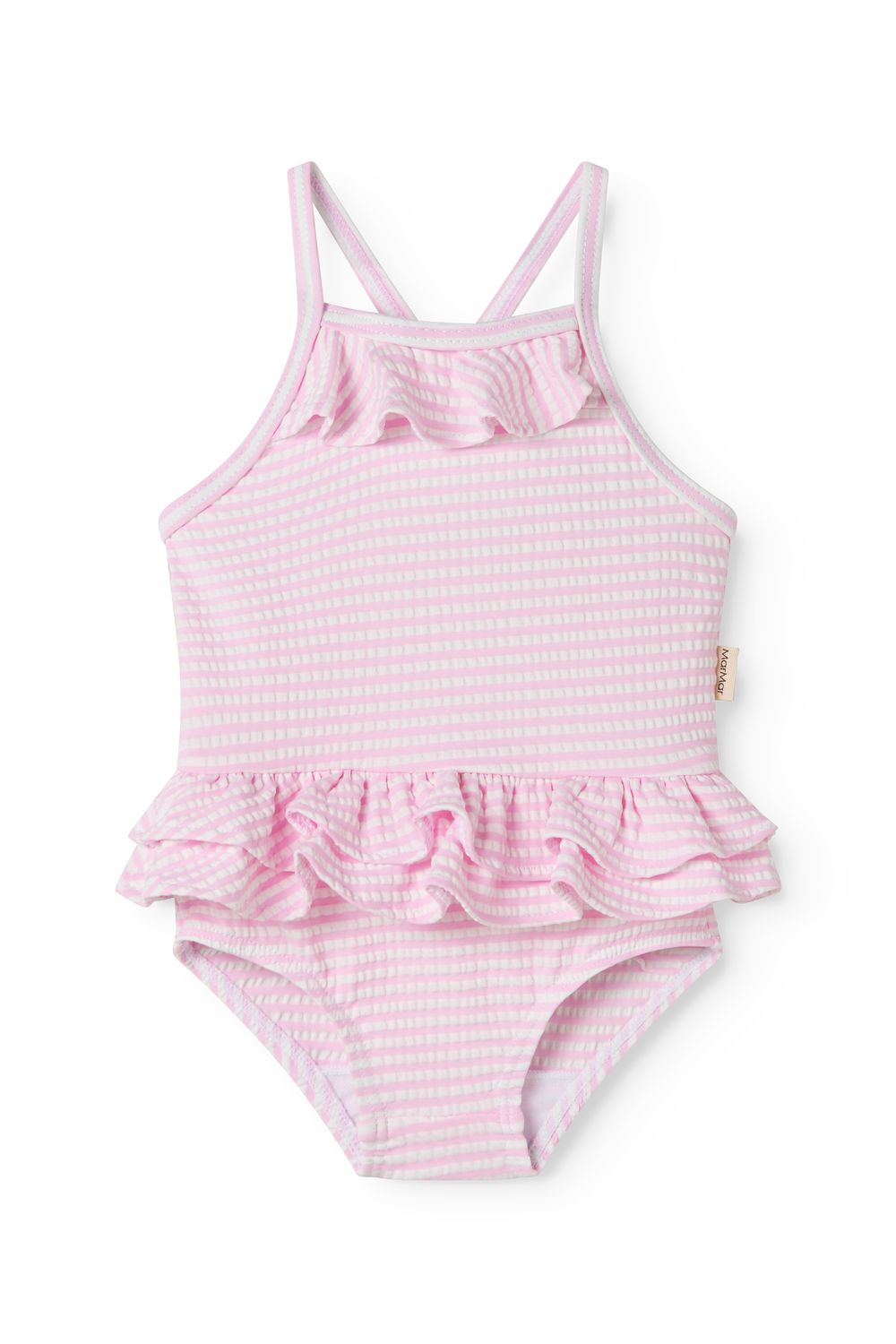 Swinnie Bathing Suit - Pink Stripe van MarMar Copenhagen | Kids Conceptstore Le Fanfare