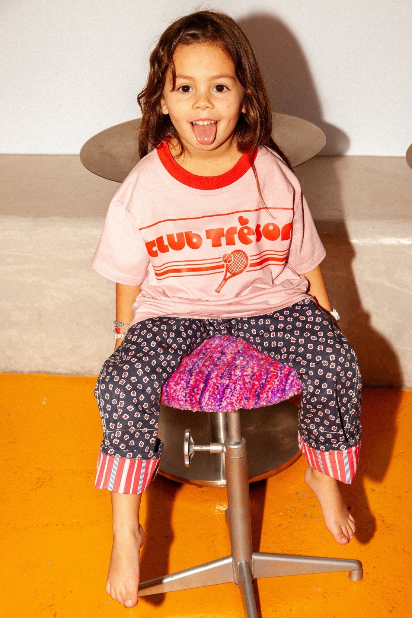 T-shirt - Tennis Pink van Club Trésor | Kids Conceptstore Le Fanfare