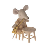 Table And Stool Set, Mouse van Maileg | Kids Conceptstore Le Fanfare