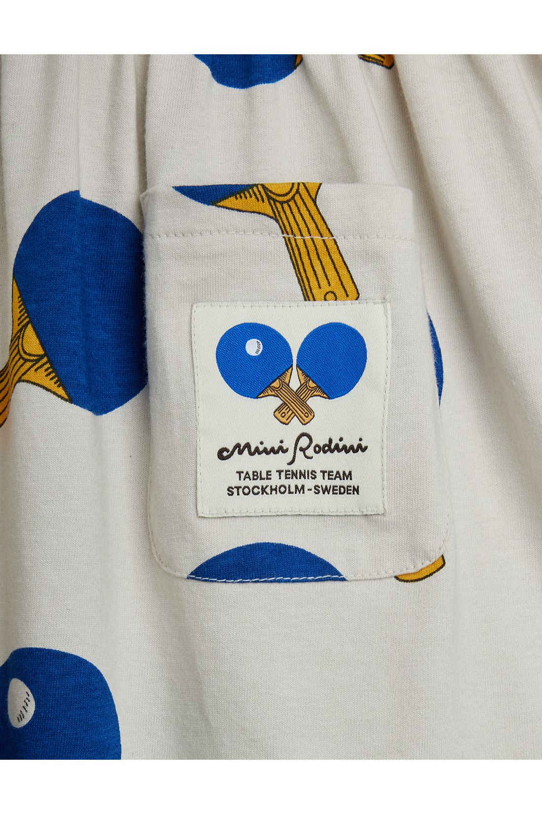 Table tennis aop ss dress van Mini Rodini | Kids Conceptstore Le Fanfare