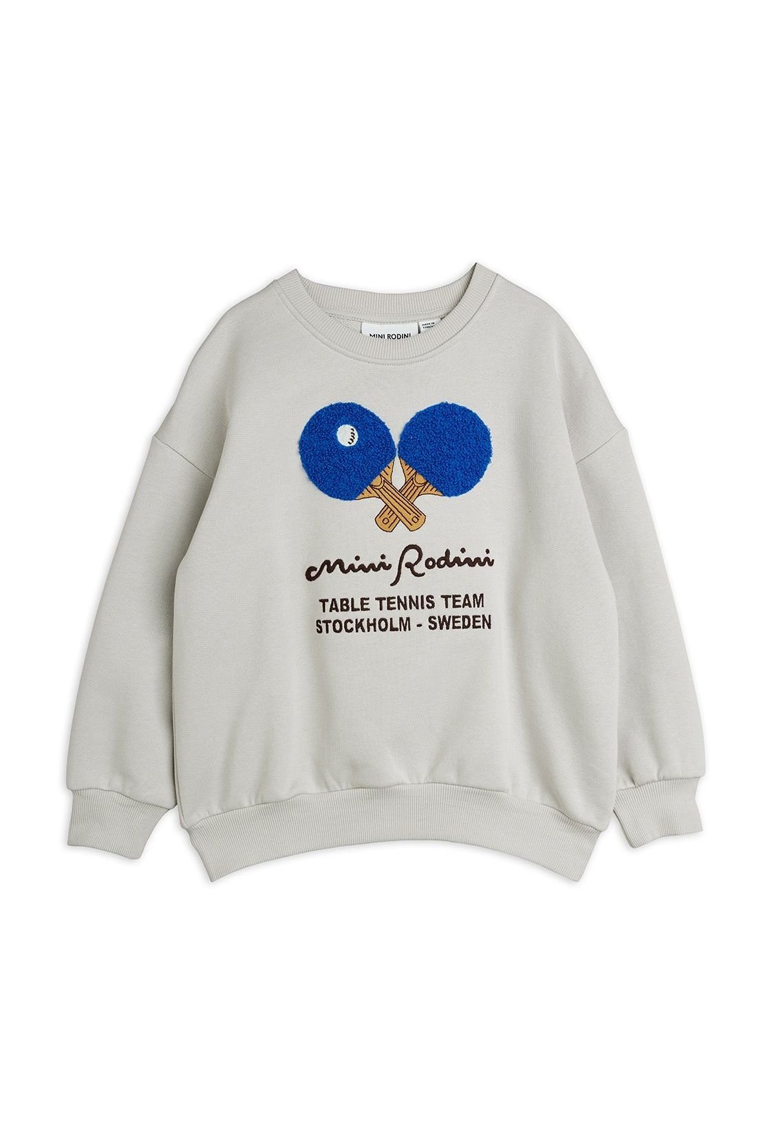 Table tennis chenille sweatshirt van Mini Rodini | Kids Conceptstore Le Fanfare