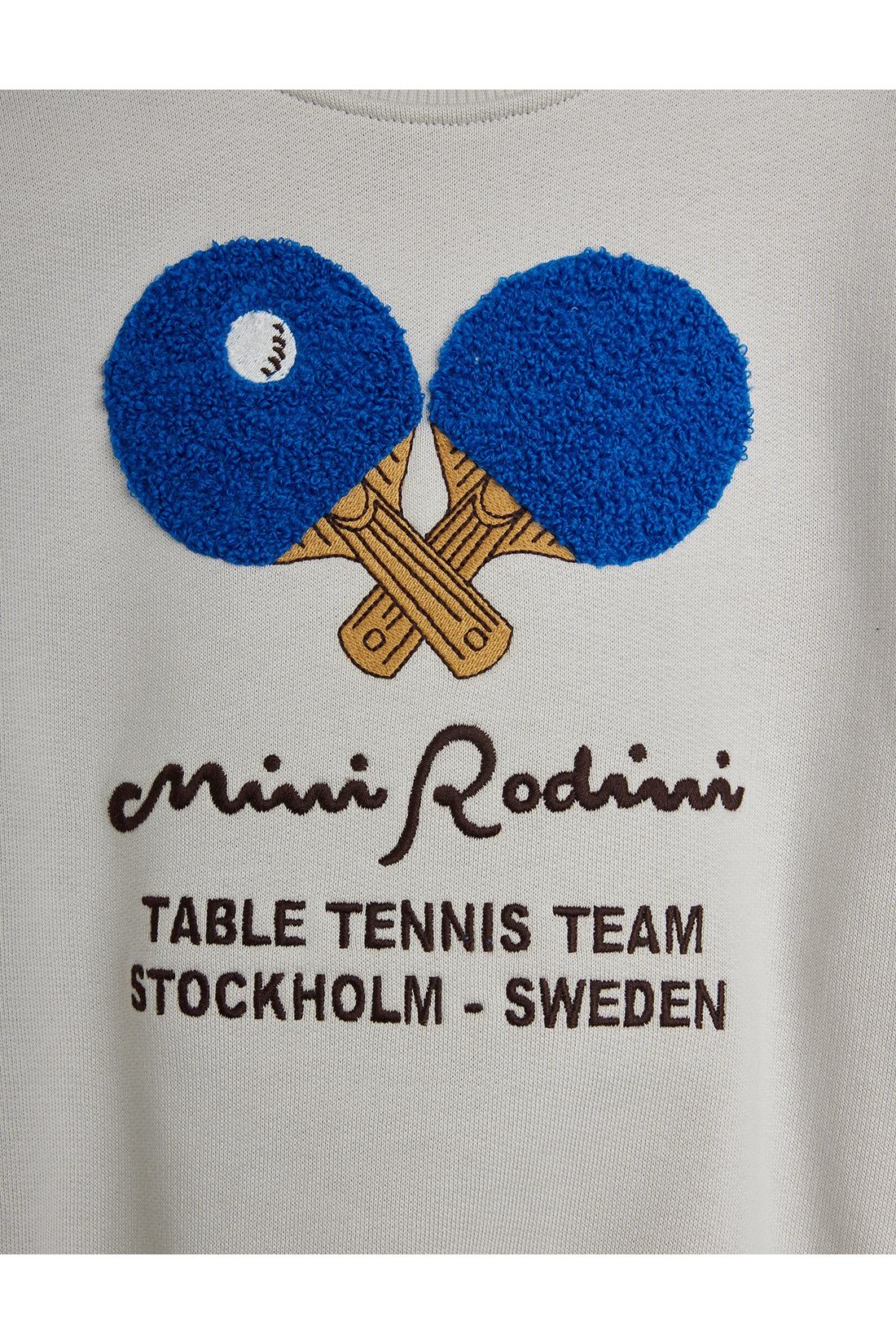 Table tennis chenille sweatshirt van Mini Rodini | Kids Conceptstore Le Fanfare