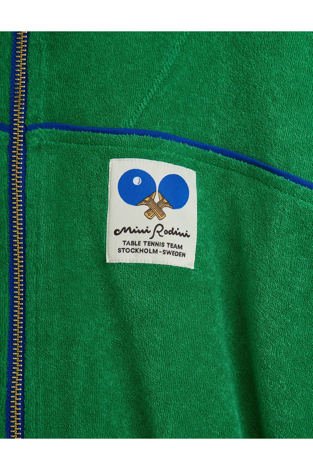 Table tennis patch terry cardigan van Mini Rodini | Kids Conceptstore Le Fanfare
