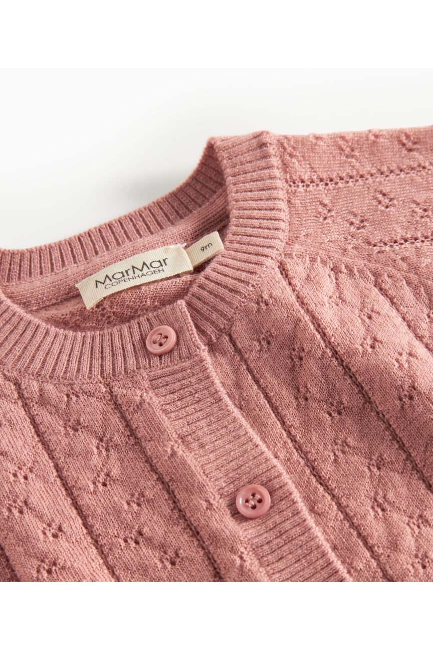Taki - Light Merino Pointelle - Rose Parfait van MarMar Copenhagen | Kids Conceptstore Le Fanfare
