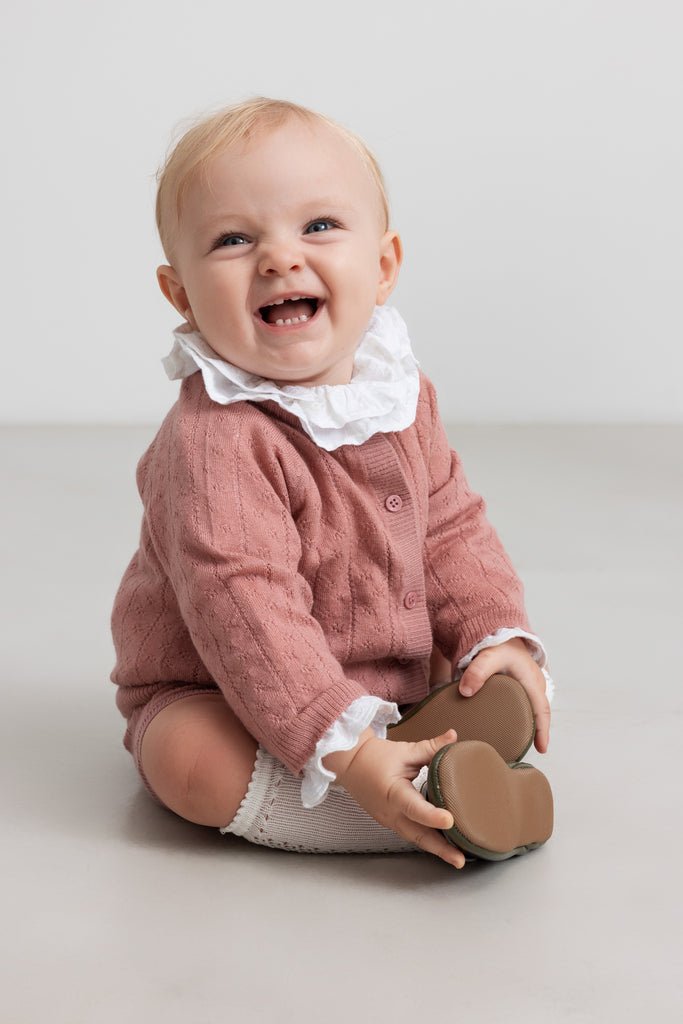 Taki - Light Merino Pointelle - Rose Parfait van MarMar Copenhagen | Kids Conceptstore Le Fanfare