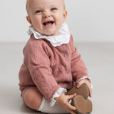 Taki - Light Merino Pointelle - Rose Parfait van MarMar Copenhagen | Kids Conceptstore Le Fanfare