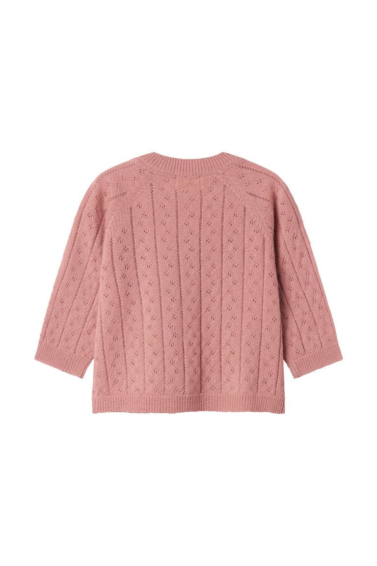 Taki - Light Merino Pointelle - Rose Parfait van MarMar Copenhagen | Kids Conceptstore Le Fanfare