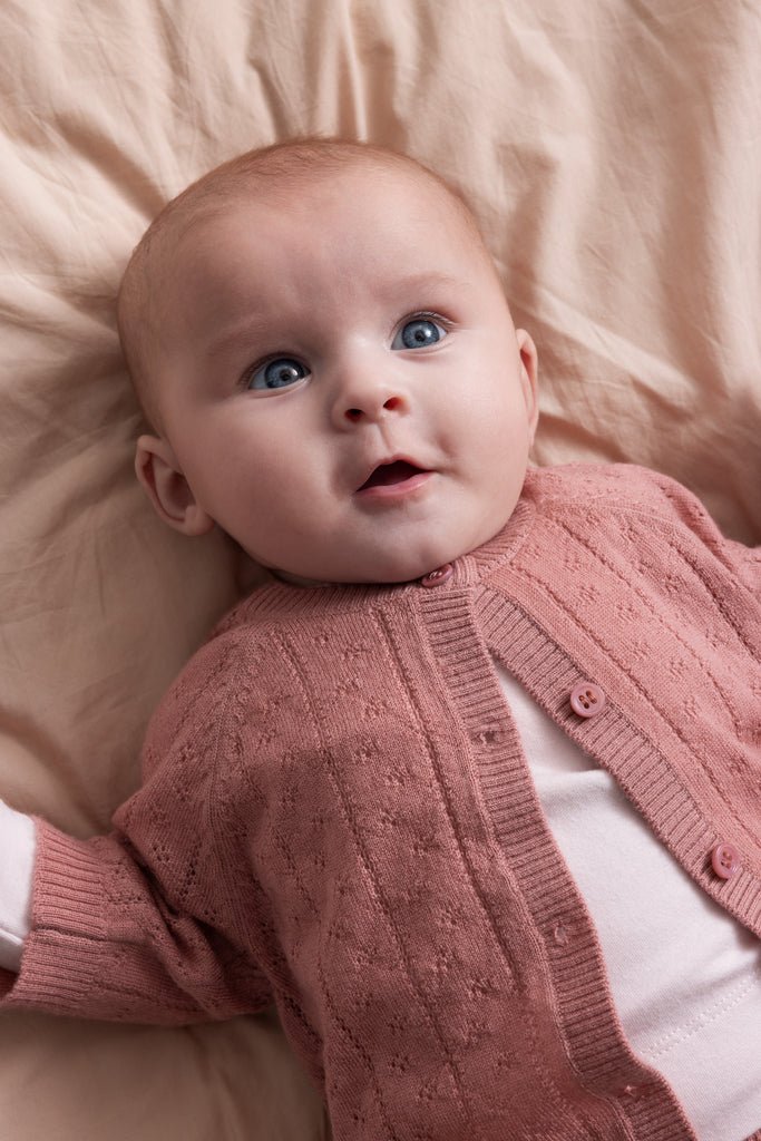Taki - Light Merino Pointelle - Rose Parfait van MarMar Copenhagen | Kids Conceptstore Le Fanfare