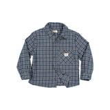 Tartan shirt - Navy van Búho | Kids Conceptstore Le Fanfare
