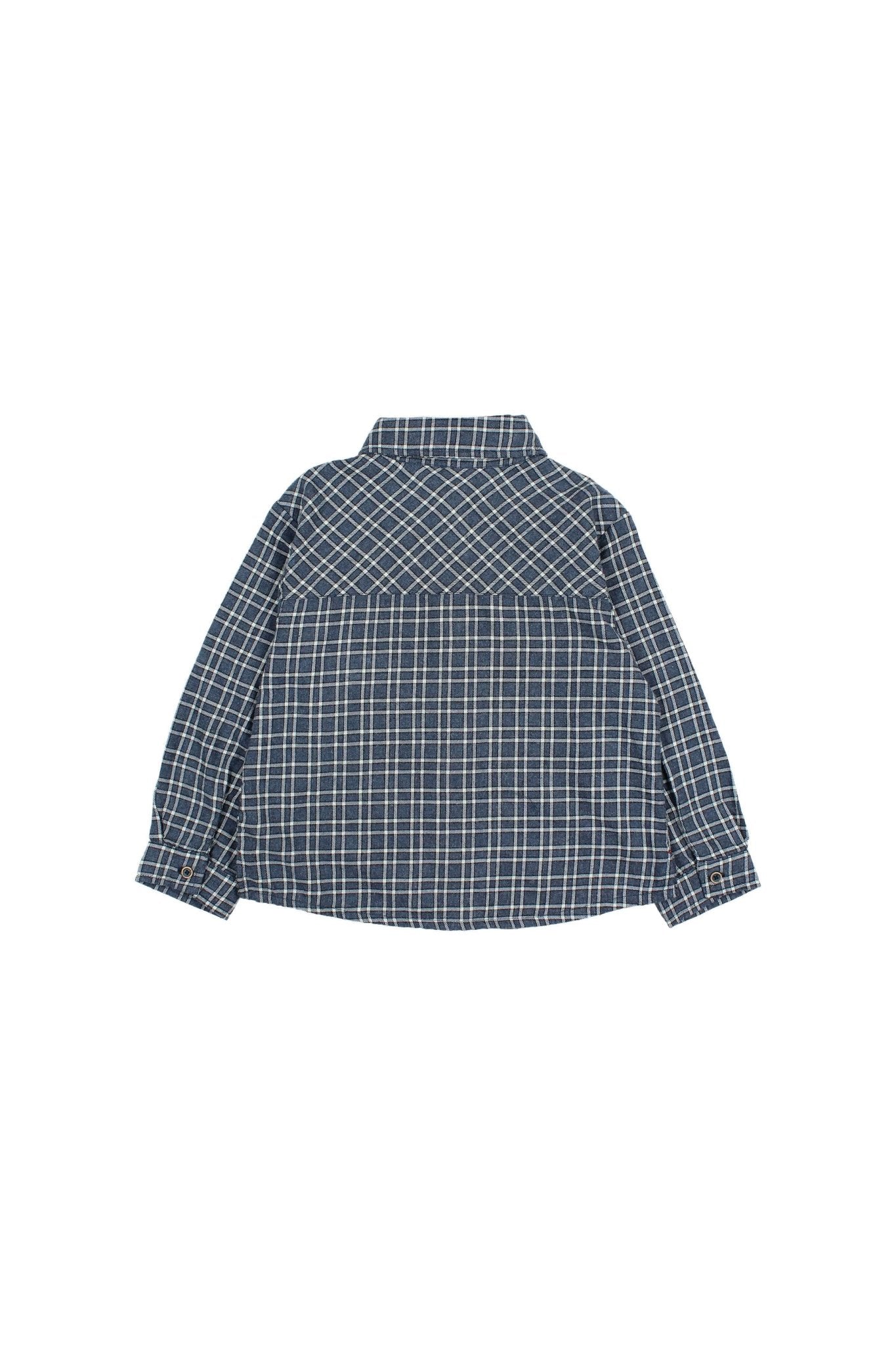 Tartan shirt - Navy van Búho | Kids Conceptstore Le Fanfare