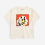 Taxi Saurus T-shirt - Offwhite van Bobo Choses | Kids Conceptstore Le Fanfare