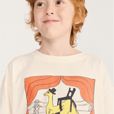 Taxi Saurus T-shirt - Offwhite van Bobo Choses | Kids Conceptstore Le Fanfare
