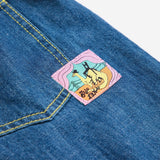 Taxi Saurus Tag denim pants - Midnight Blue van Bobo Choses | Kids Conceptstore Le Fanfare