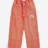 Taxi Saurus Tag twill pants - Red van Bobo Choses | Kids Conceptstore Le Fanfare