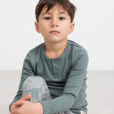 Tee LS - Modal - Dusty Green van MarMar Copenhagen | Kids Conceptstore Le Fanfare