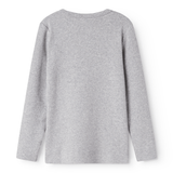 Tee LS - Modal Melange - Light Grey Melange van MarMar Copenhagen | Kids Conceptstore Le Fanfare