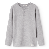Tee LS - Modal Melange - Light Grey Melange van MarMar Copenhagen | Kids Conceptstore Le Fanfare