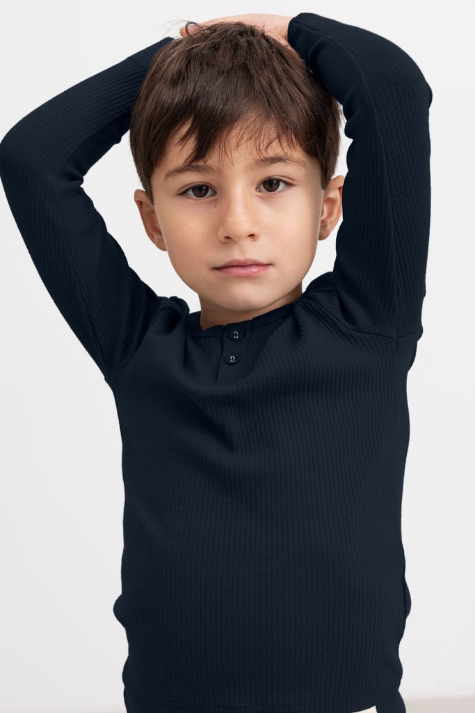 Tee LS - Modal - Pilot Navy van MarMar Copenhagen | Kids Conceptstore Le Fanfare