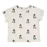 Tee Shirt Imprime - Border Creme van Emile et Ida | Kids Conceptstore Le Fanfare