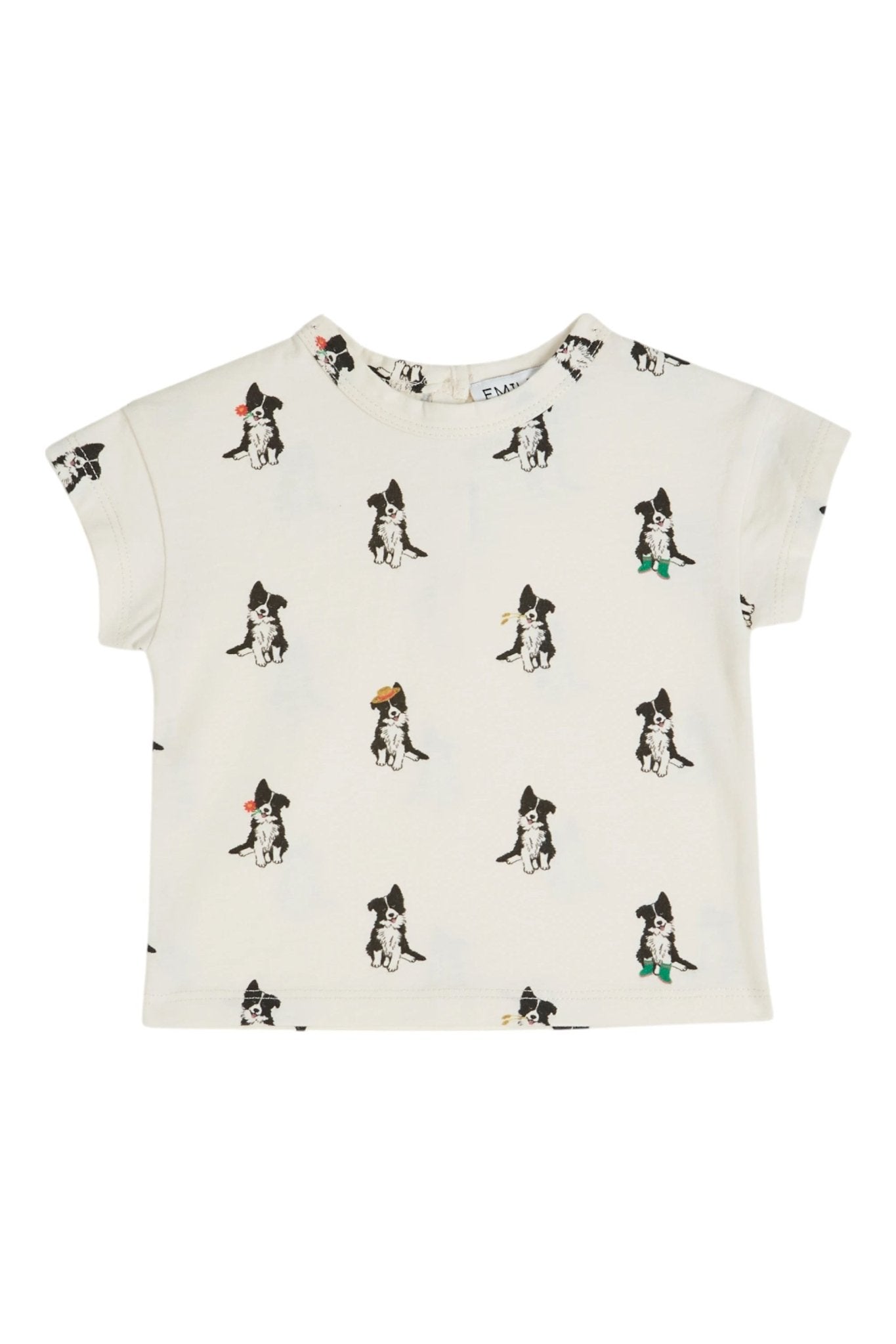 Tee Shirt Imprime - Border Creme van Emile et Ida | Kids Conceptstore Le Fanfare