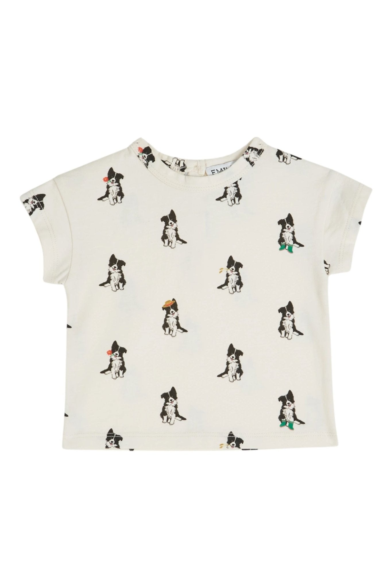 Tee Shirt Imprime - Border Creme van Emile et Ida | Kids Conceptstore Le Fanfare