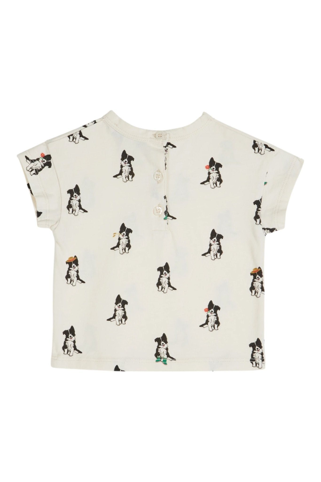 Tee Shirt Imprime - Border Creme van Emile et Ida | Kids Conceptstore Le Fanfare