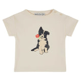 Tee Shirt Imprime Place Chien - Creme van Emile et Ida | Kids Conceptstore Le Fanfare