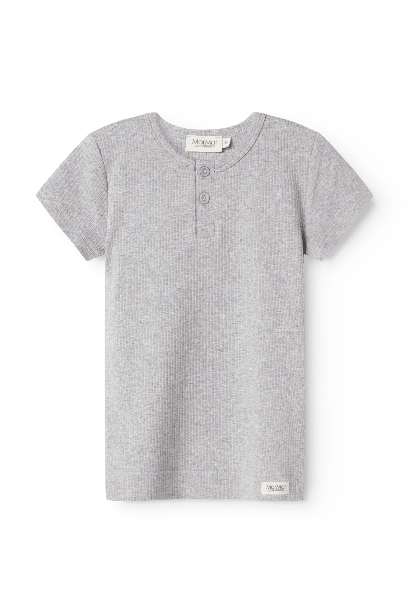 Tee SS - Modal Melange - Light Grey Melange van MarMar Copenhagen | Kids Conceptstore Le Fanfare