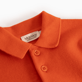 Teno Polo | Cotton Knit Plain - Grapefruit van MarMar Copenhagen | Kids Conceptstore Le Fanfare