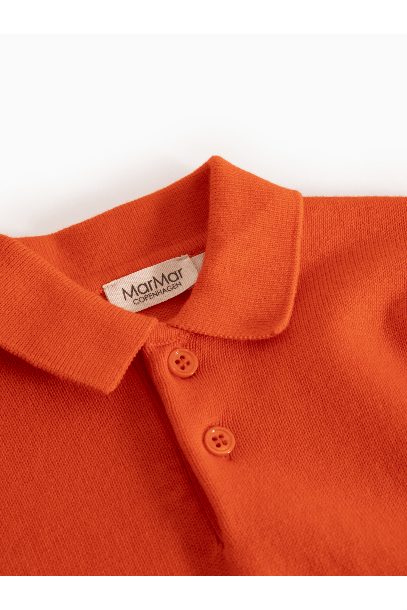 Teno Polo | Cotton Knit Plain - Grapefruit van MarMar Copenhagen | Kids Conceptstore Le Fanfare