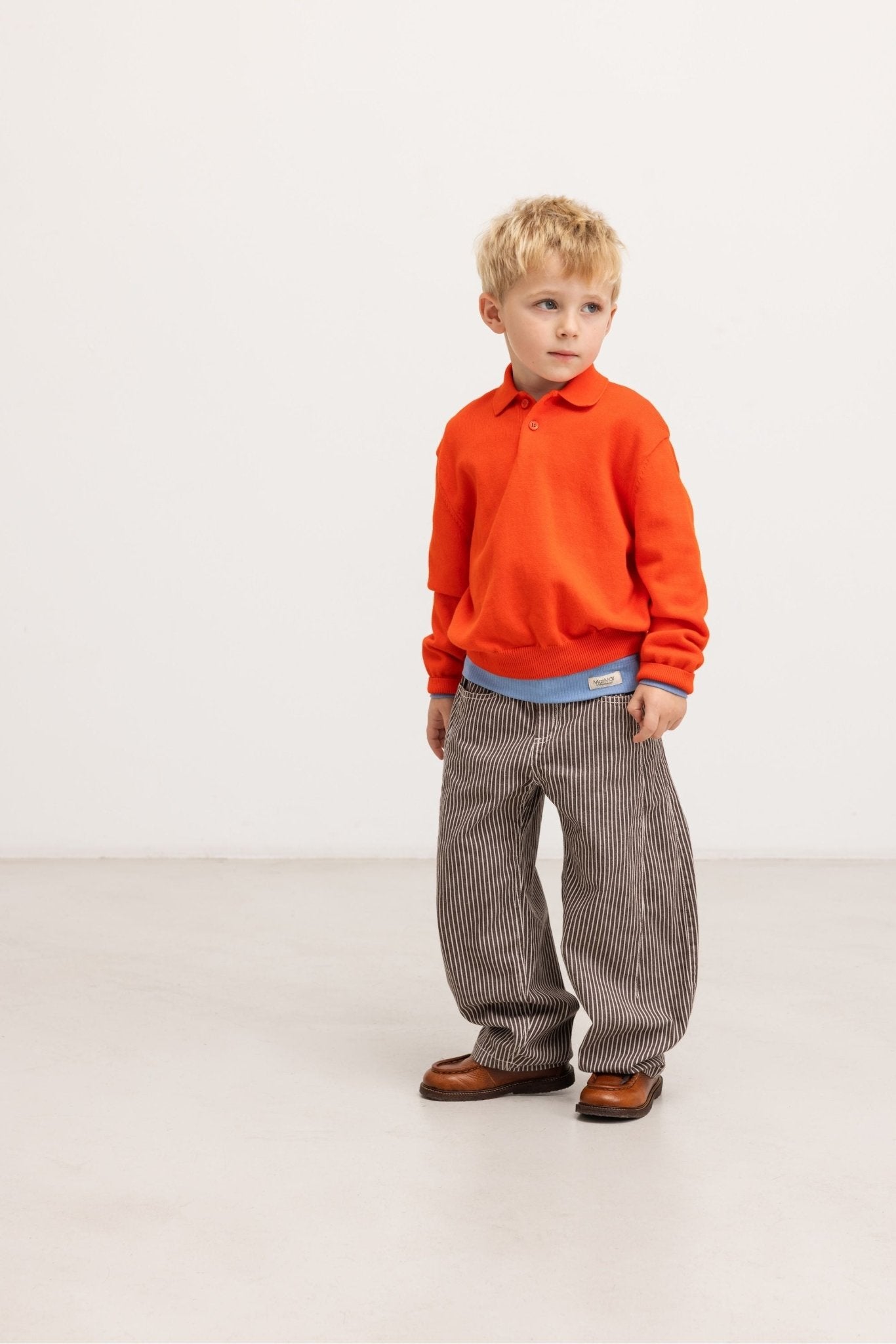 Teno Polo | Cotton Knit Plain - Grapefruit van MarMar Copenhagen | Kids Conceptstore Le Fanfare