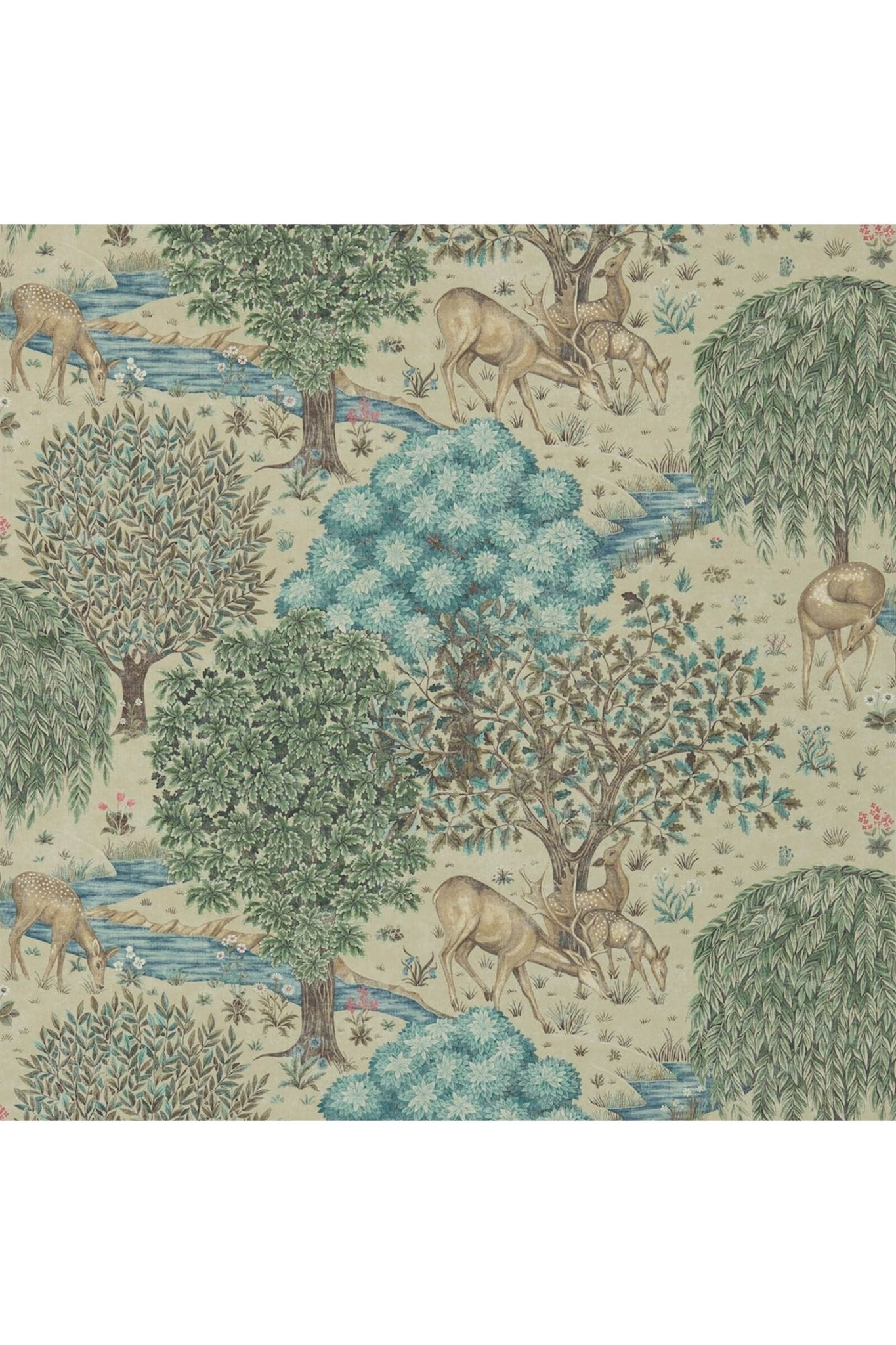 The Brook Wallpaper - Linen van Morris & Co | Kids Conceptstore Le Fanfare