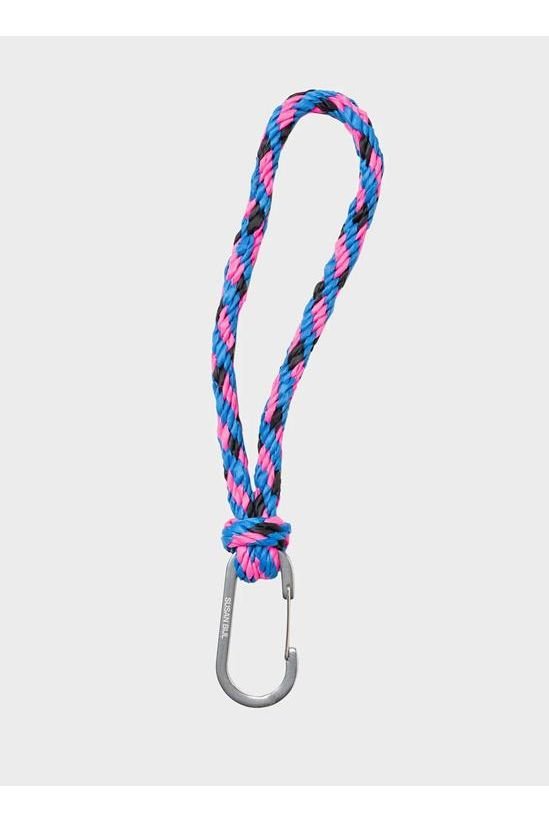 The New Kumihimo Keychain Blueback & Fluo Pink van SUSAN BIJL | Kids Conceptstore Le Fanfare