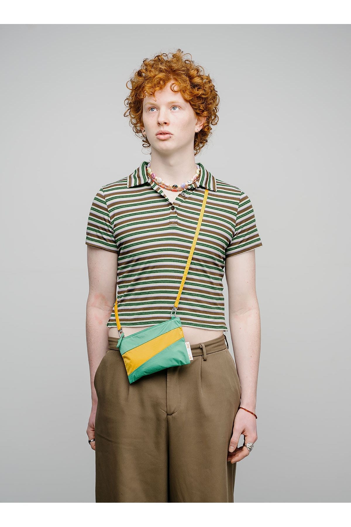 The New Pouch Holly Green & Calendula Small van SUSAN BIJL | Kids Conceptstore Le Fanfare