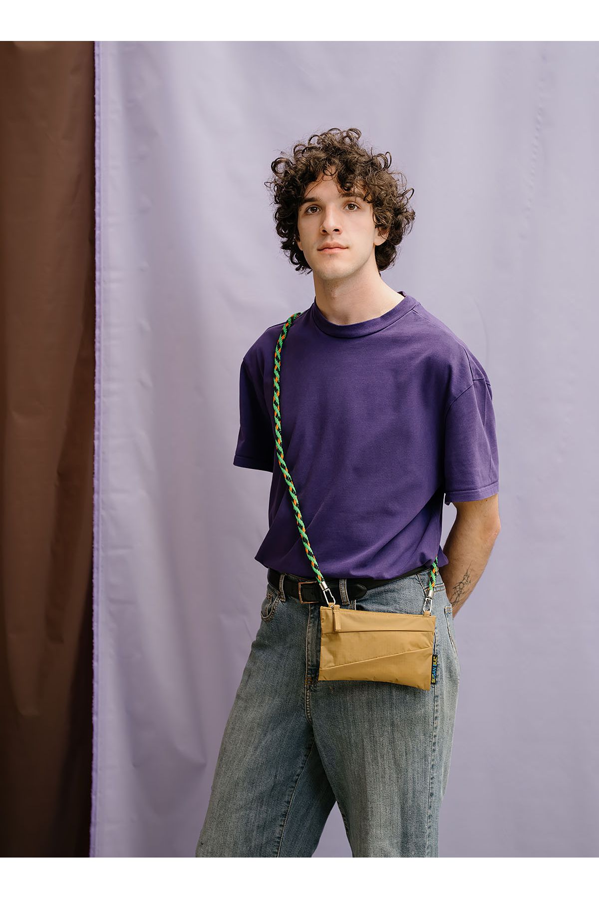 The New Pouch Mono Camel Small van SUSAN BIJL | Kids Conceptstore Le Fanfare