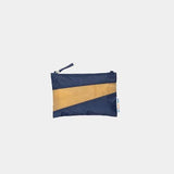 The New Pouch Navy & Camel Small van SUSAN BIJL | Kids Conceptstore Le Fanfare