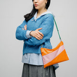 The New Pouch Orange & Pink Panther Medium van SUSAN BIJL | Kids Conceptstore Le Fanfare