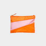 The New Pouch Orange & Pink Panther Medium van SUSAN BIJL | Kids Conceptstore Le Fanfare