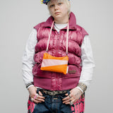 The New Pouch Orange & Pink Panther Small van SUSAN BIJL | Kids Conceptstore Le Fanfare