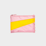 The New Pouch Pink Panther & Sunflower Medium van SUSAN BIJL | Kids Conceptstore Le Fanfare