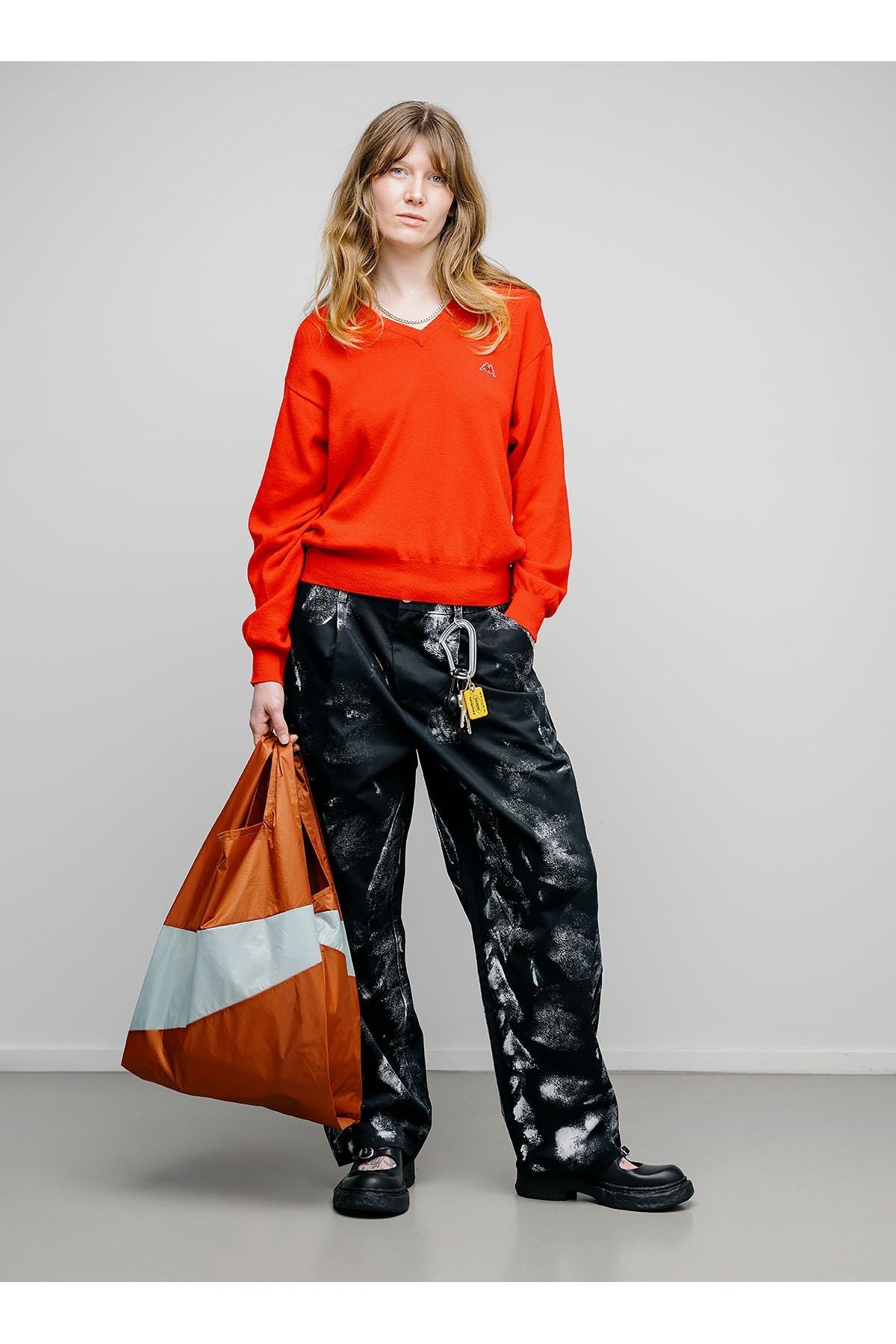 The New Shopping Bag Cinnamon & Surf Spray Large van SUSAN BIJL | Kids Conceptstore Le Fanfare