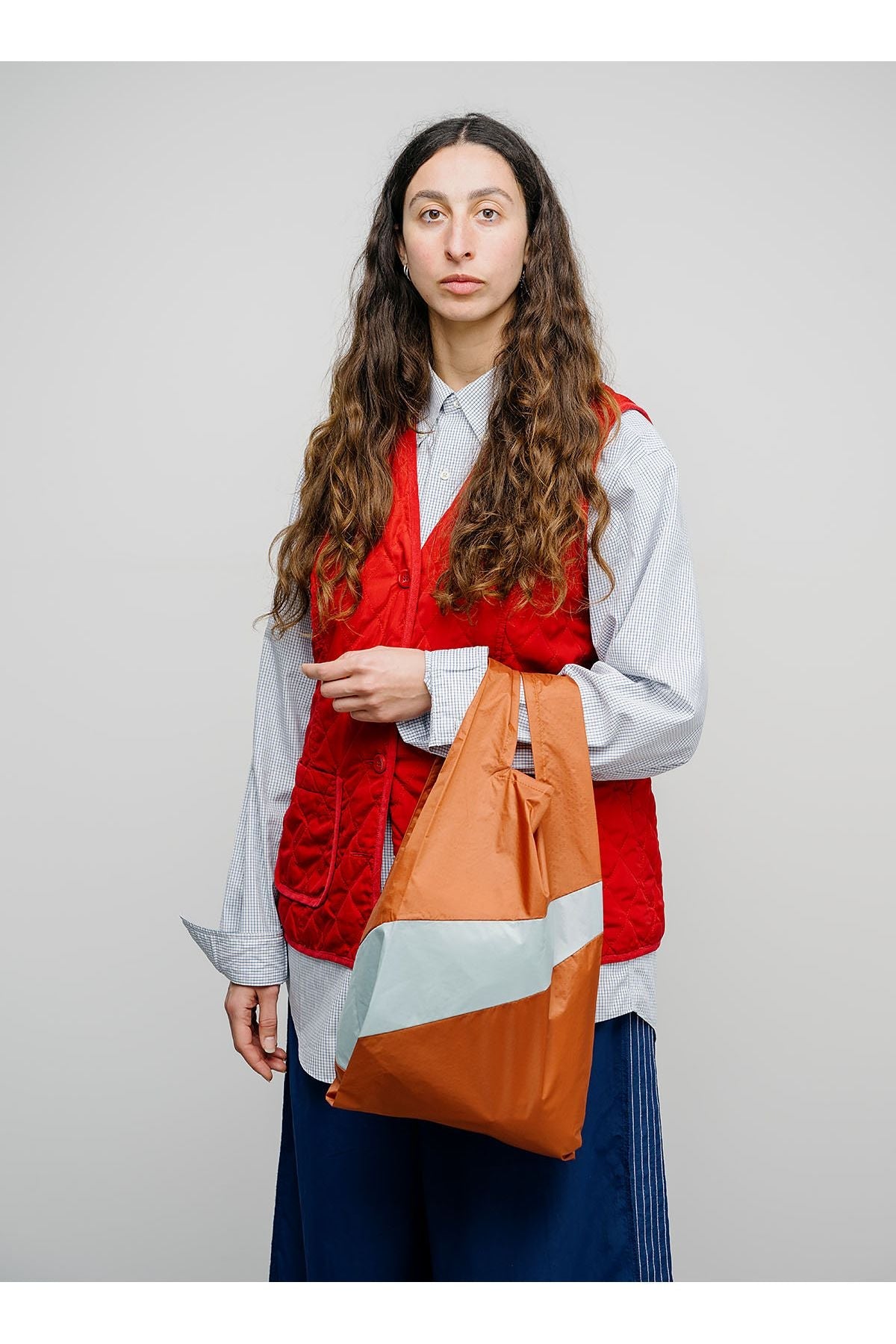 The New Shopping Bag Cinnamon & Surf Spray Medium van SUSAN BIJL | Kids Conceptstore Le Fanfare