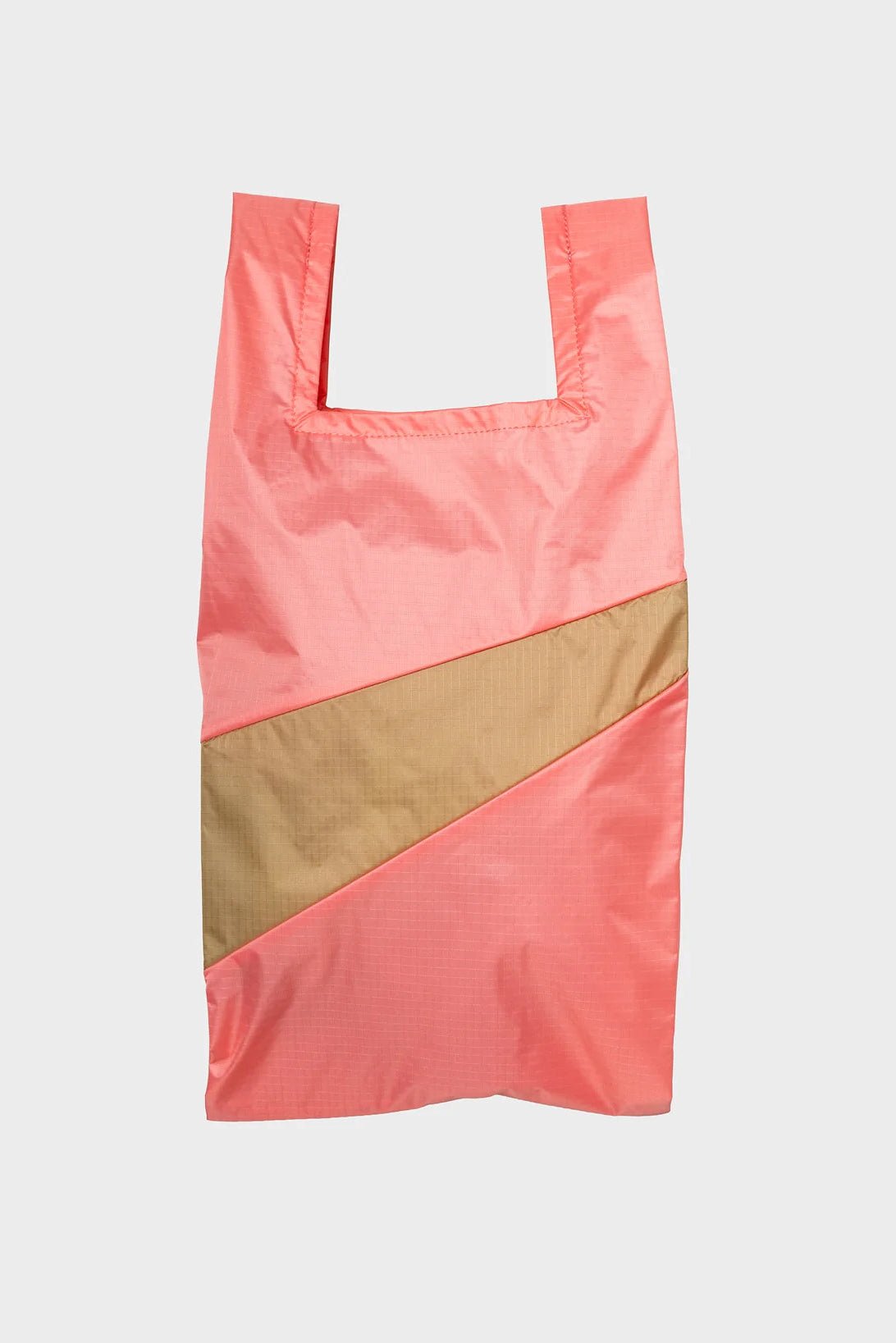 The New Shopping Bag Coral & Moss Medium van SUSAN BIJL | Kids Conceptstore Le Fanfare