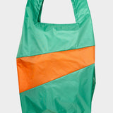 The New Shopping Bag Holly Green & Orange Large van SUSAN BIJL | Kids Conceptstore Le Fanfare
