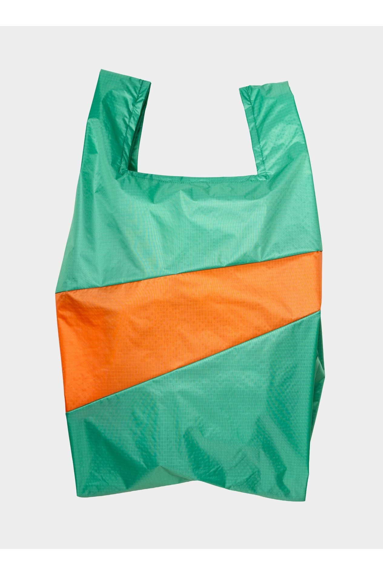The New Shopping Bag Holly Green & Orange Large van SUSAN BIJL | Kids Conceptstore Le Fanfare