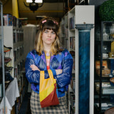 The New Shopping Bag Multi TV Yellow Small van SUSAN BIJL | Kids Conceptstore Le Fanfare