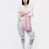 The New Shopping Bag Pale Pink Medium van SUSAN BIJL | Kids Conceptstore Le Fanfare